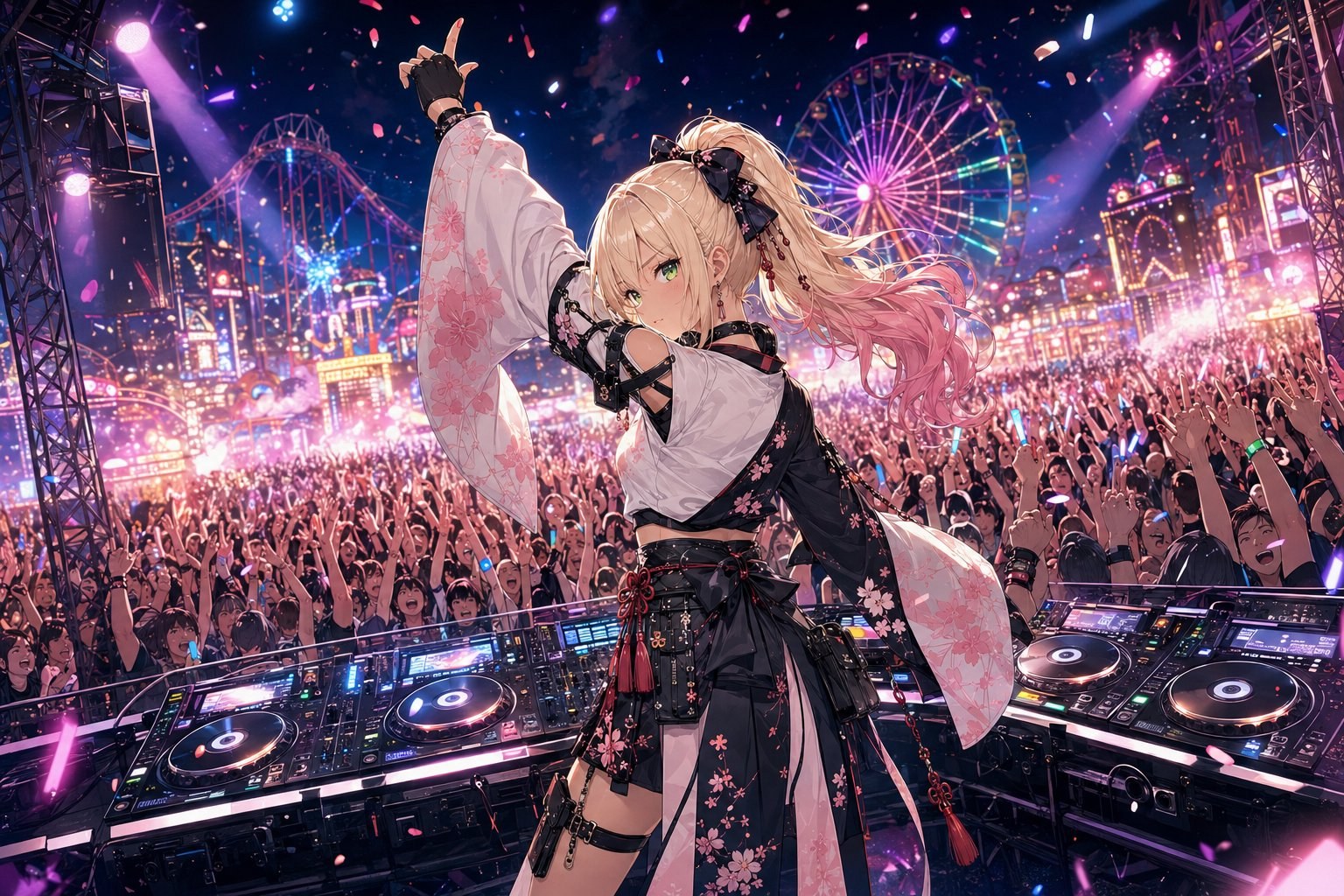 屋外DJステージ