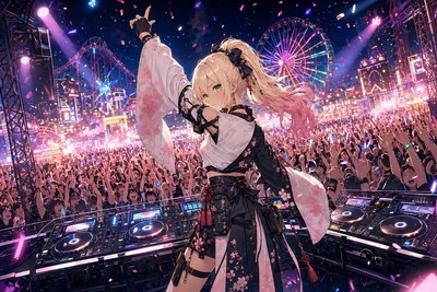 屋外DJステージ