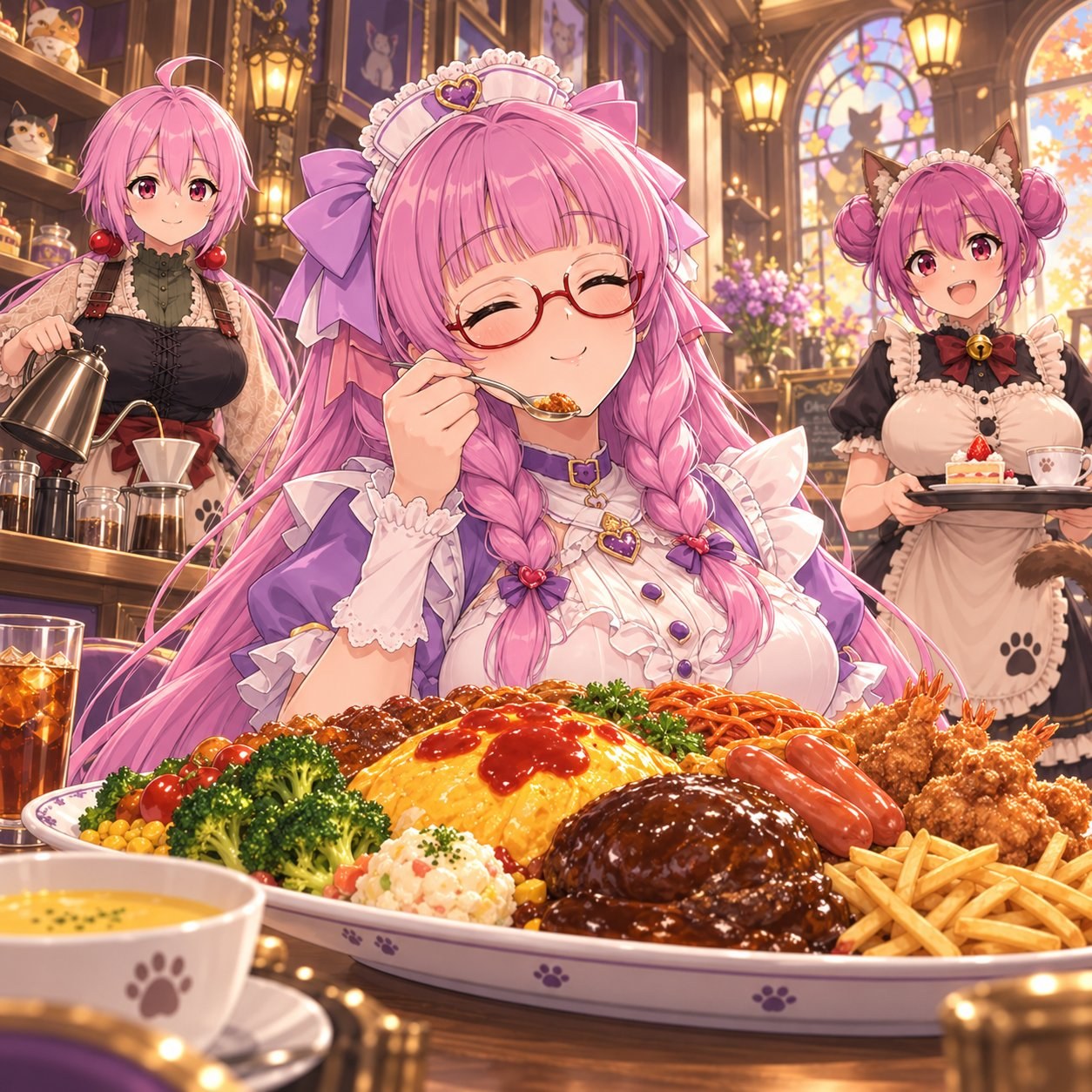 拝原ひかり様お食事風景