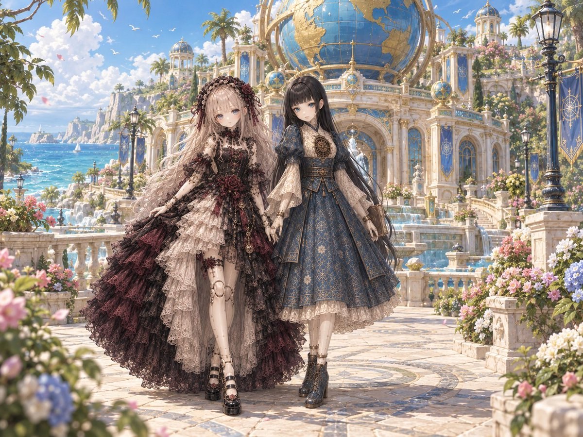 リゼット様とオルコット様ご来園風景