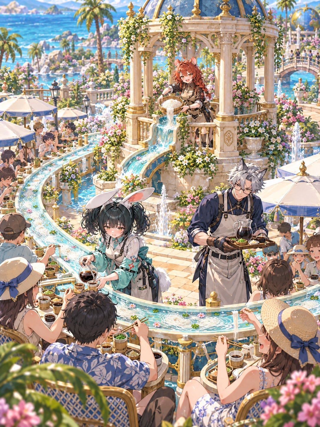 流しそうめん体験