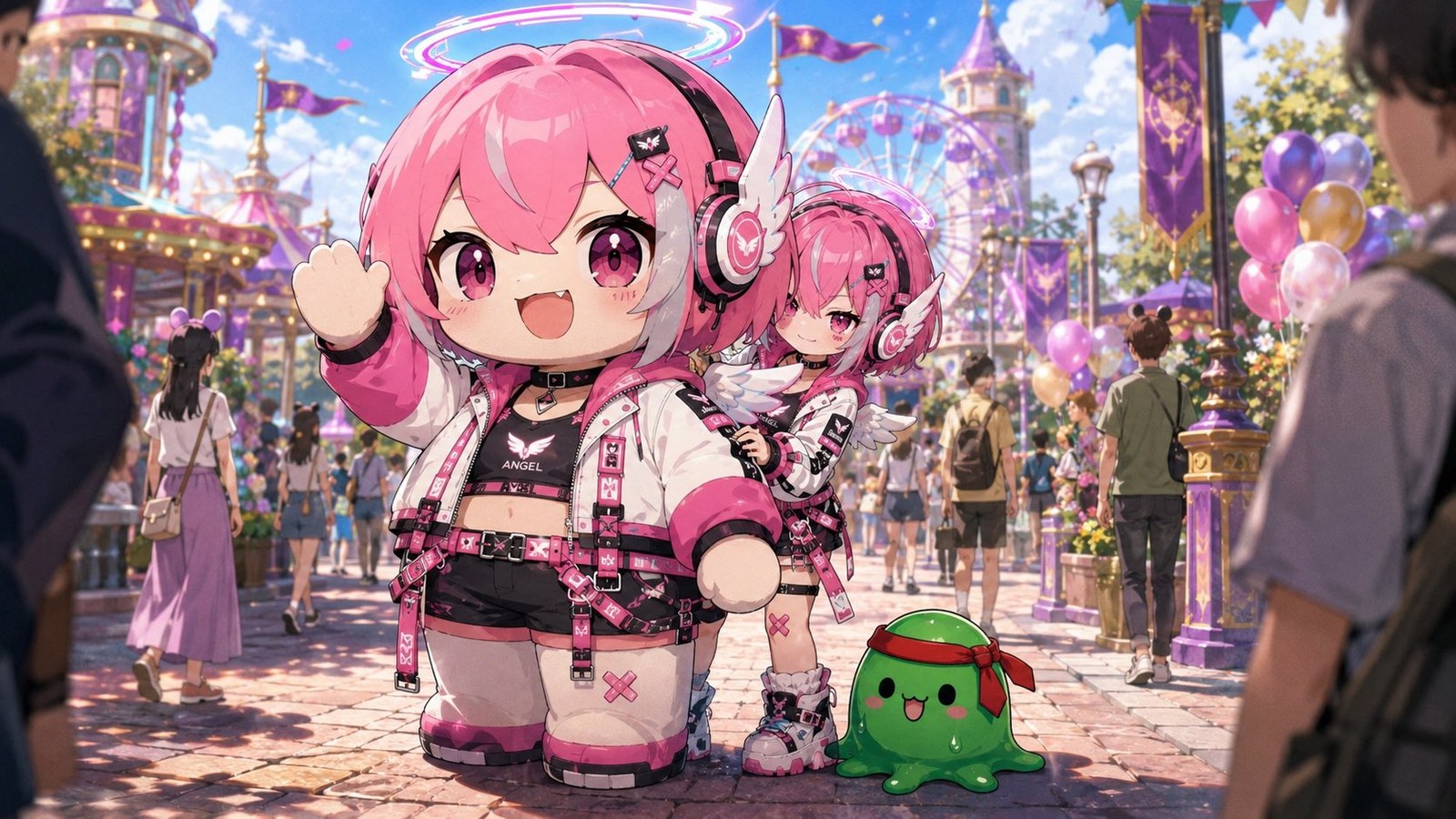 機律イド様ご一行ご来園風景