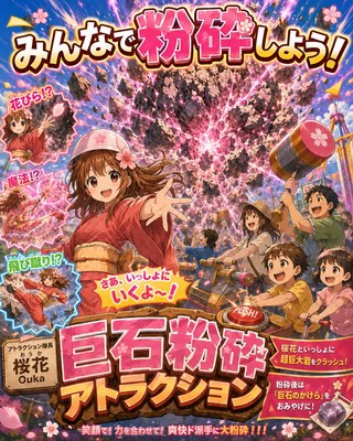 巨石粉砕アトラクション