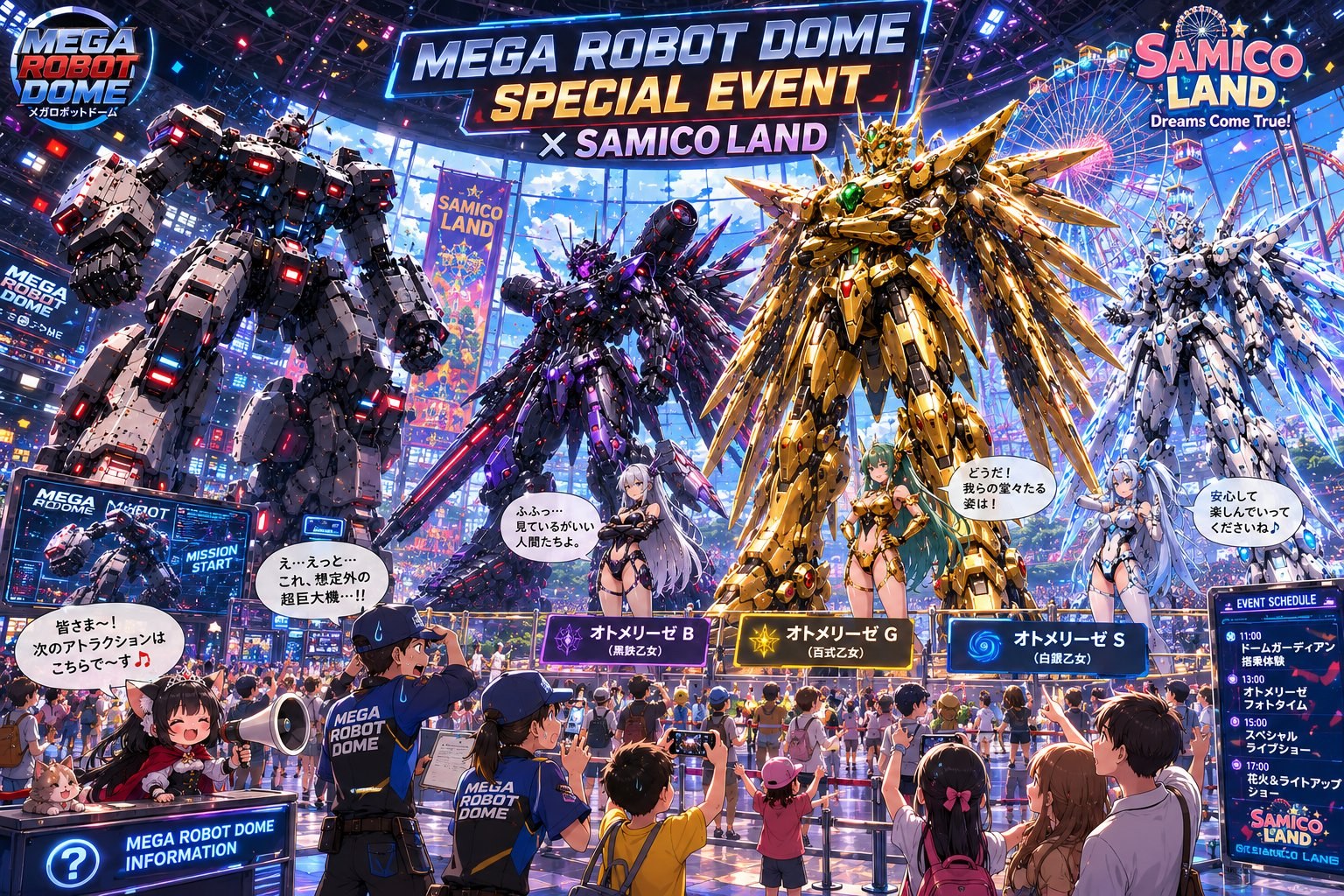 MEGA ROBOT DOME × オトメリーゼG/B/Sスペシャルコラボ風景